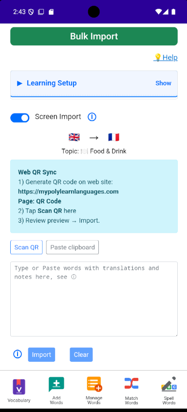 MyPoly Bulk Import